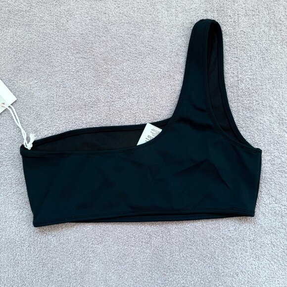NEW - Good American - Scuba One Shoulder Top - Black - Size 3/Large - Picture 2 of 5